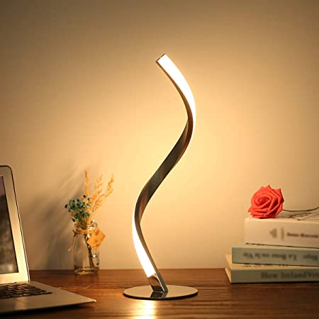 spiral desk lamp touch button for college