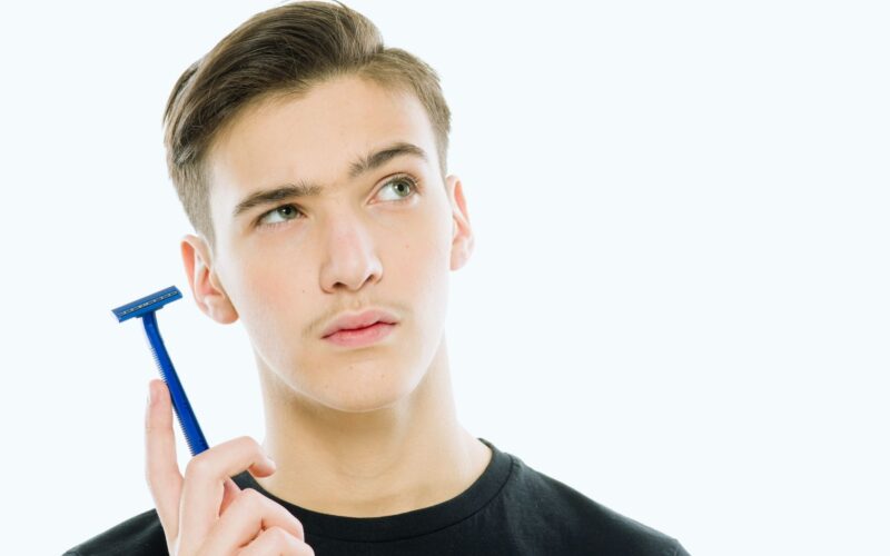 should teenage guys shave their mustache