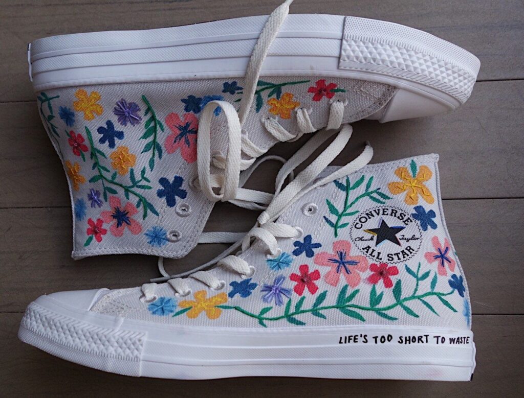 best DIY painted Converse shoes
