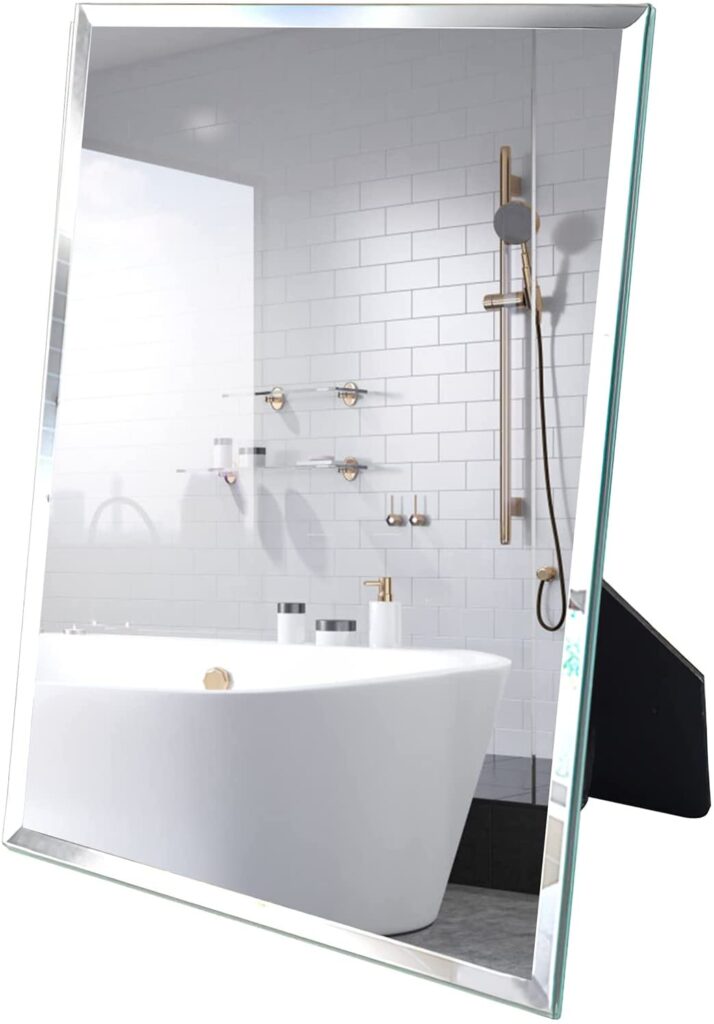 frameless desk mirror for dorm