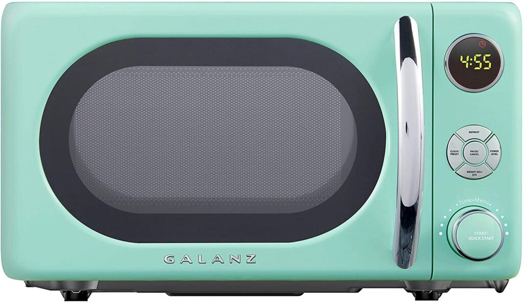 retro microwave oven for college