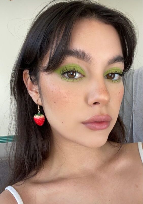 green eye shadow ideas