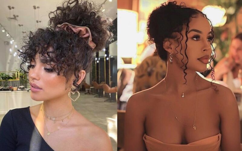 homecoming hairstyles for curly hair