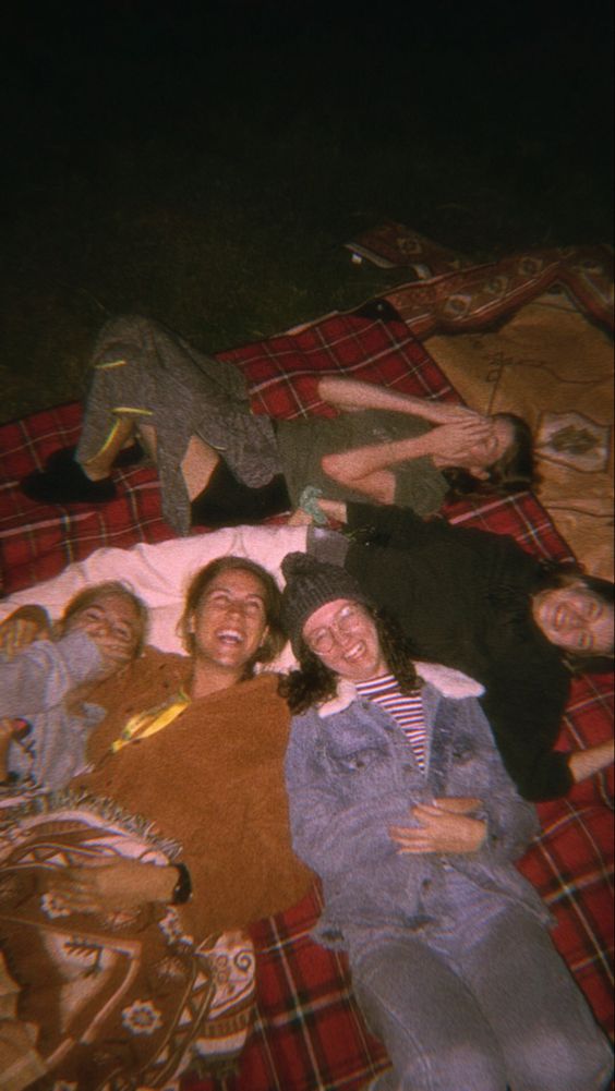 star gazing with friends on new years