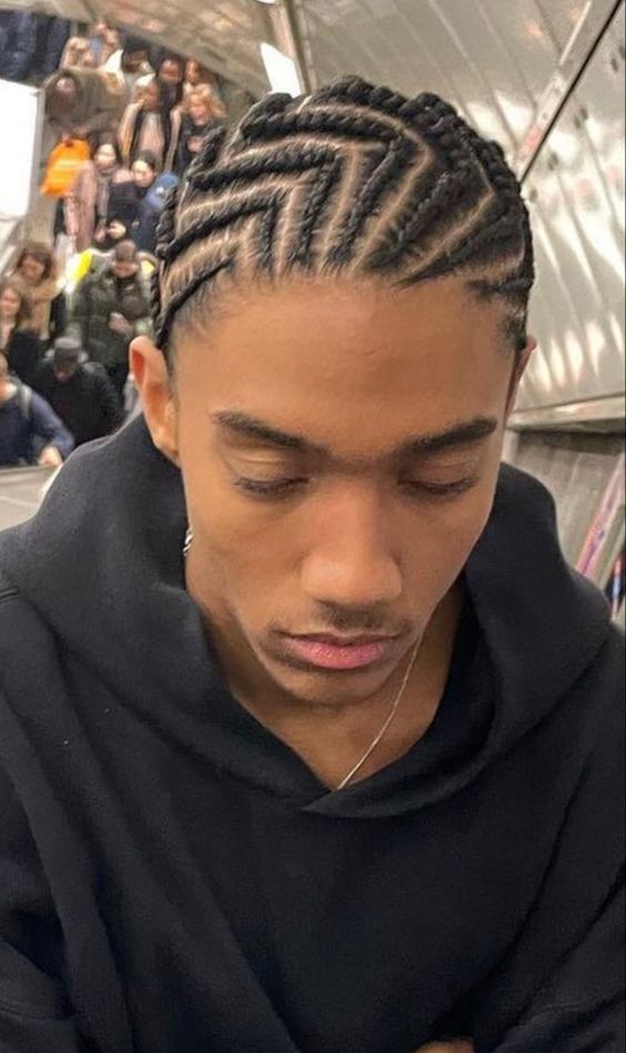 zig zag cornrows hairstyles