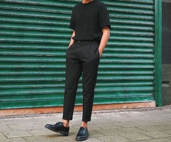all black graduation outfit men