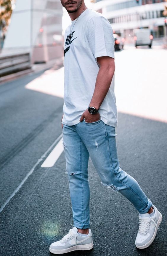 white Air Force 1 outfit ideas for summer