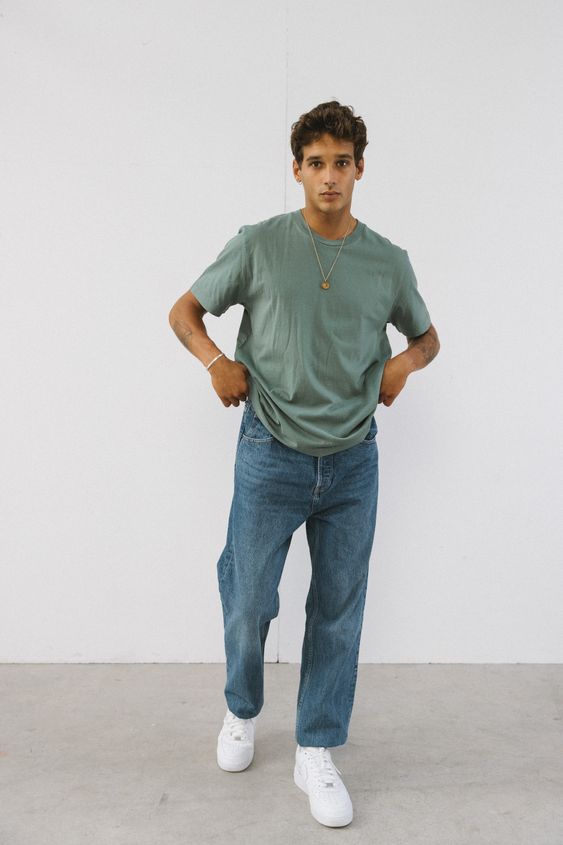 Air Force 1s with jeans for men