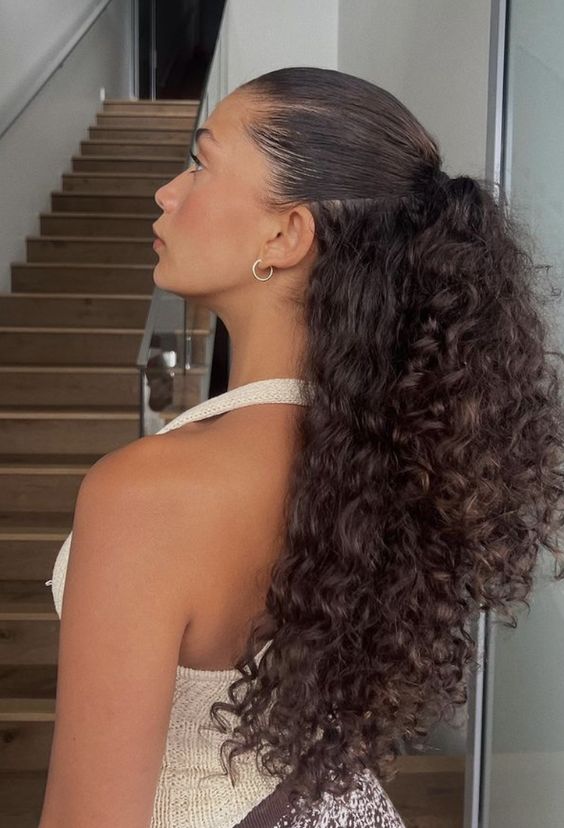 up cute thick hair