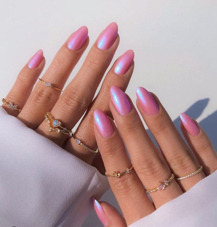 simple pink nails for 15 year olds