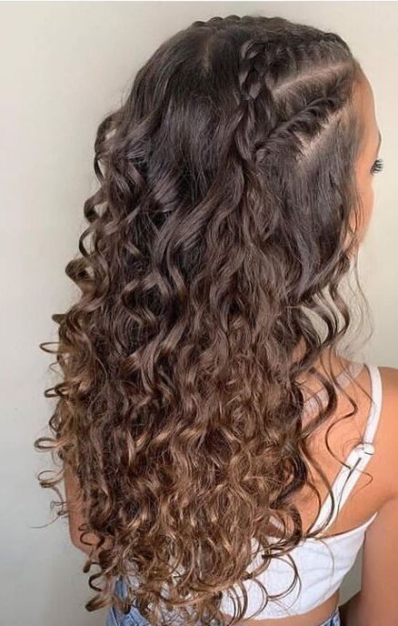 long brown cute simple hair