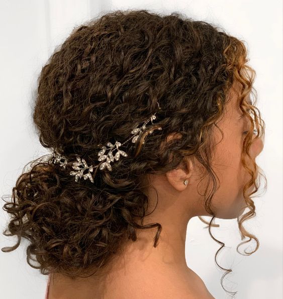 short curly black hair