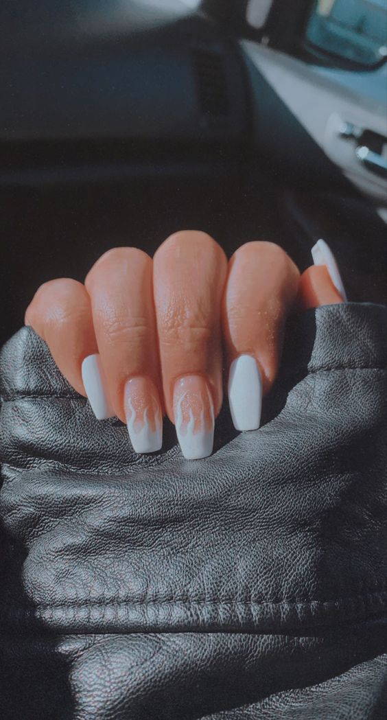 Teenage acrylic nails 