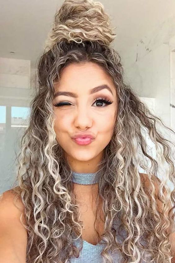 half up cute blonde prom hair
