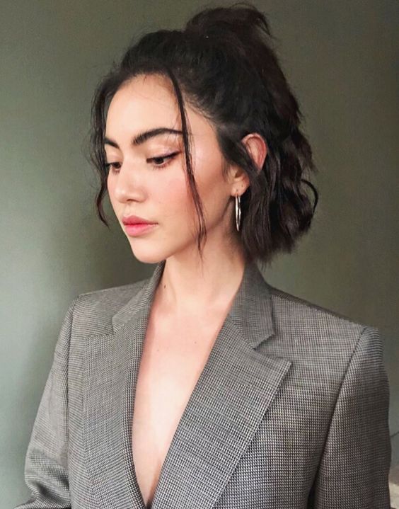 natural updo hairstyle