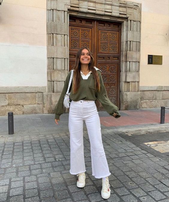 autumn jeans modern outfit