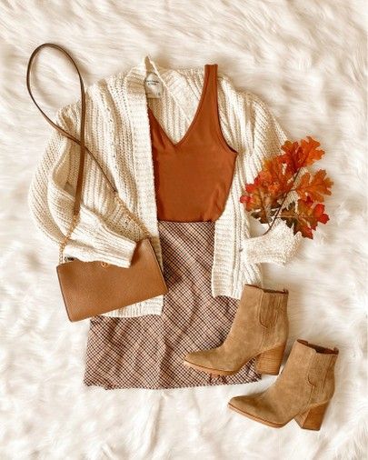 orange fall outfit for girls