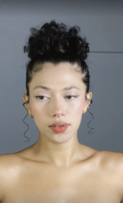 short curly updo black hair