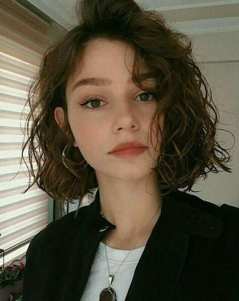 simple brown short hairstyle