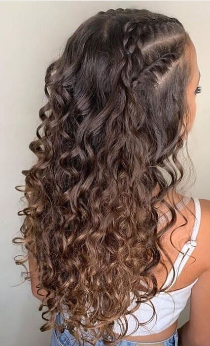 simple good graduation brown hair