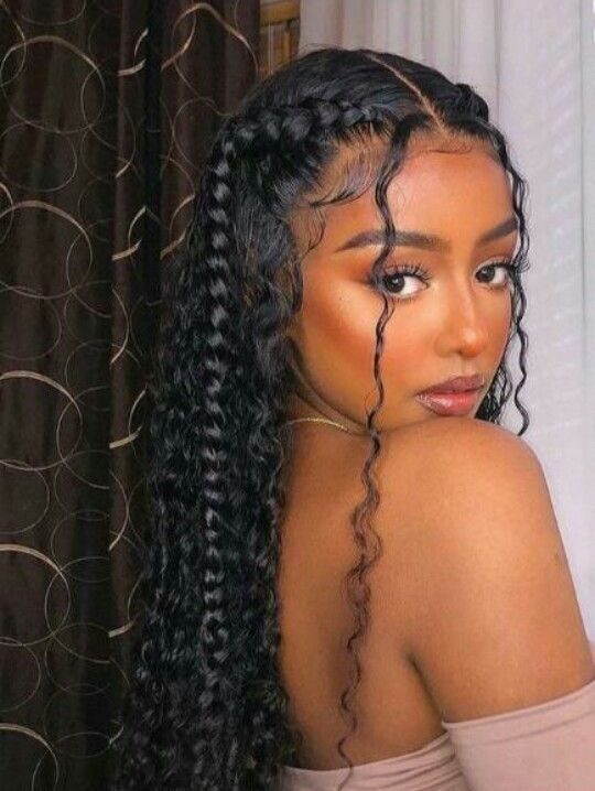 simple thick curly hairstyle natural