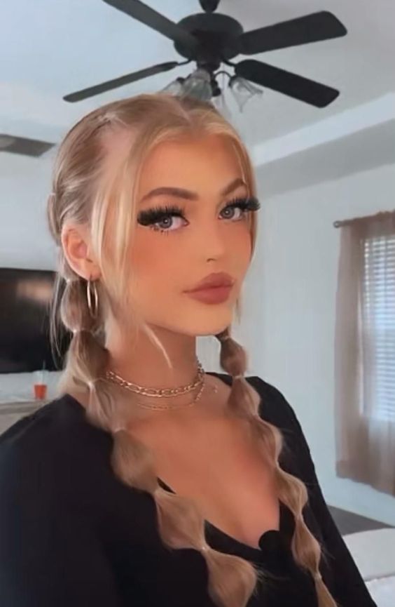 graduation hair down with braids