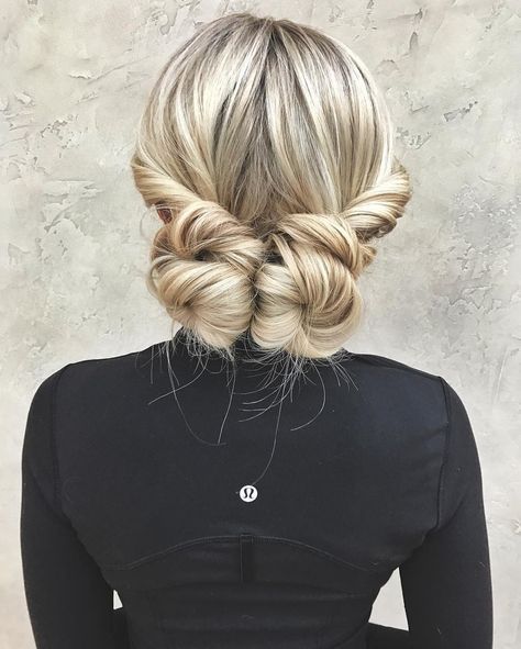 updo medium blonde hairstyle