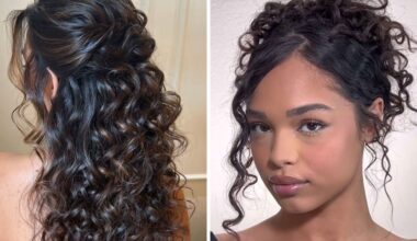 graduation hairstyles for curly hair