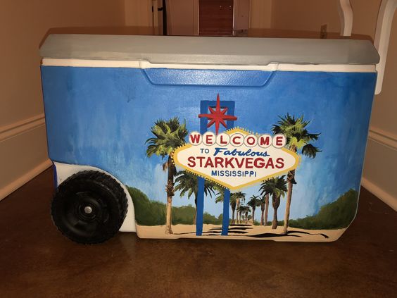 painted beer cooler fun