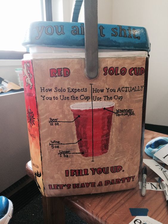 frat cooler ideas