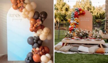 Friendsgiving backdrop ideas