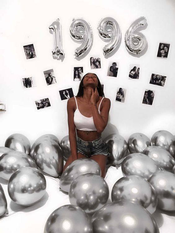 silver unique photoshoot for birthday