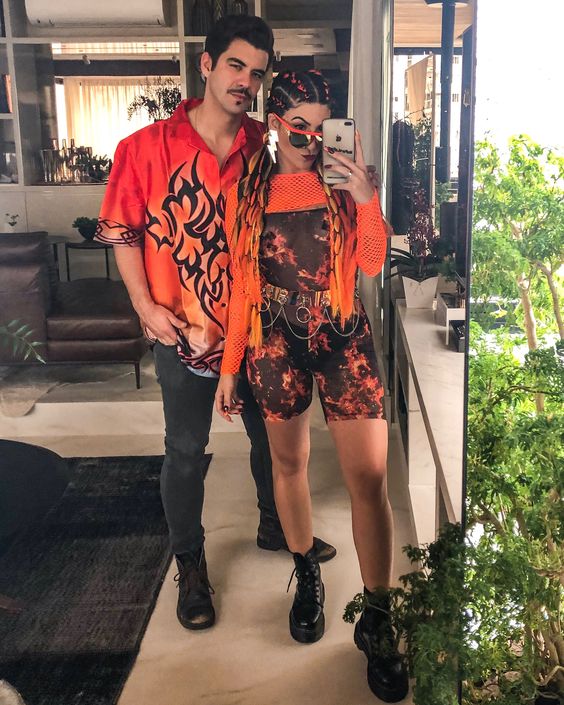Easy Matching rave couple outfits 