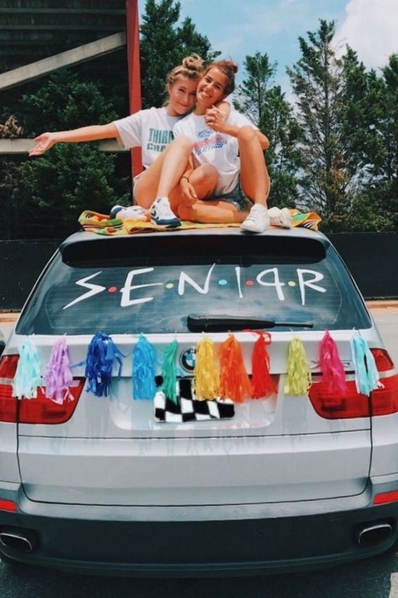 Senior year car decorations 