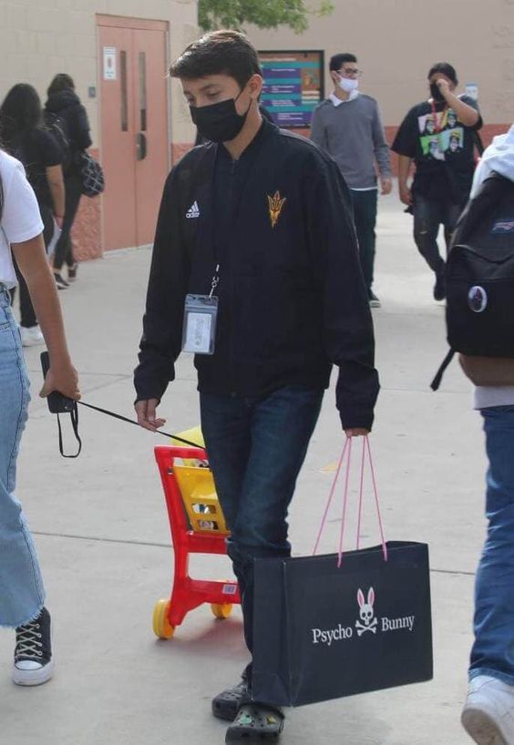 Creative idea for no backpack day