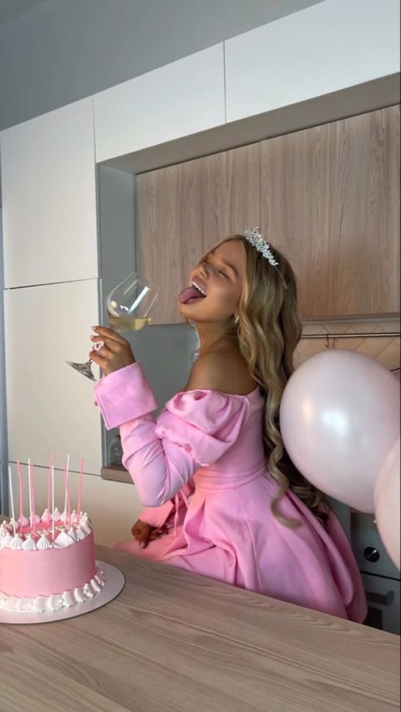 best pink birthday photoshoot