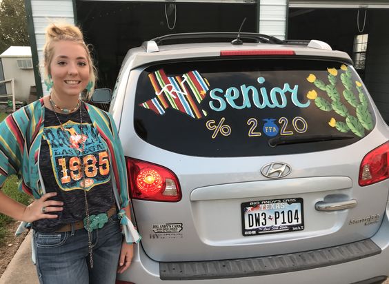 Senior year car decorations