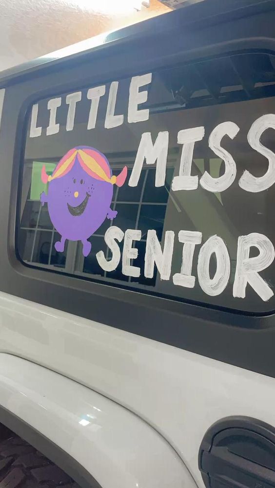 best high school senior decorations for car