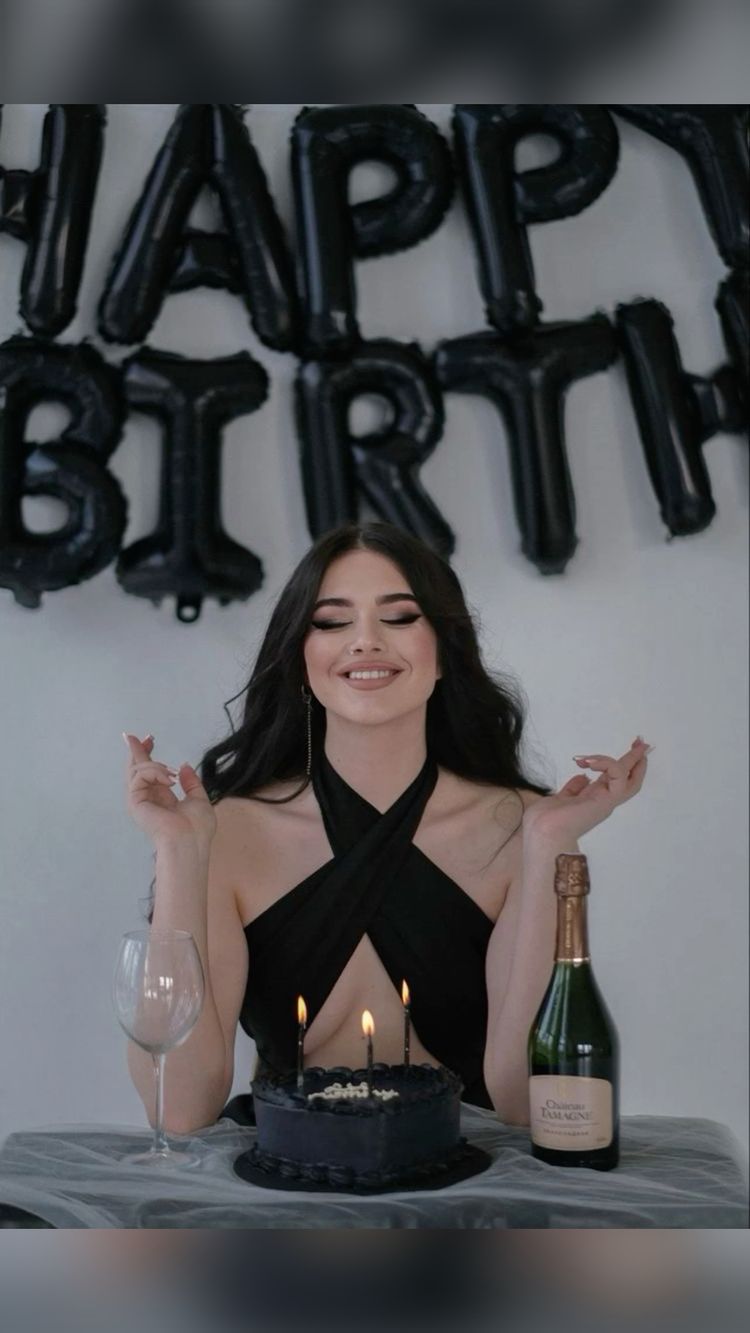 aesthetic birthday shot for girls