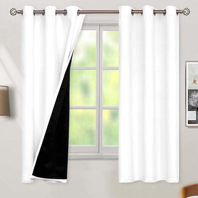 white and affordable curtains
