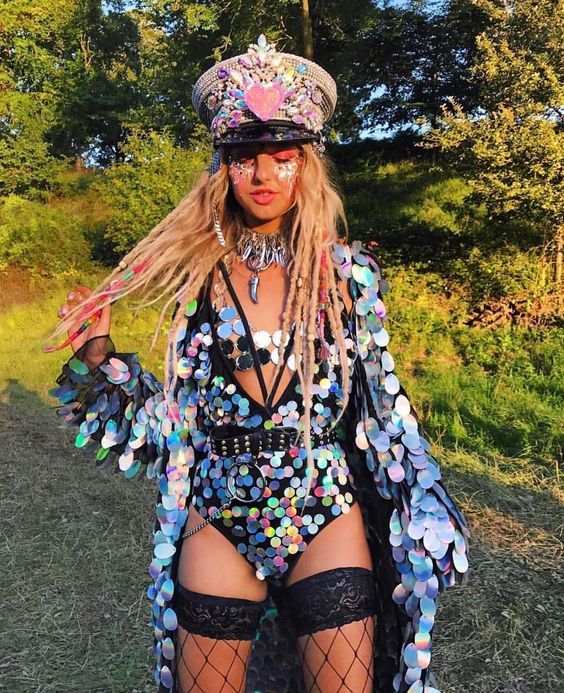sparkly and creative outfit for party