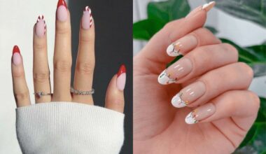 White Christmas Nails