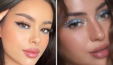 prom makeup ideas for a blue dress