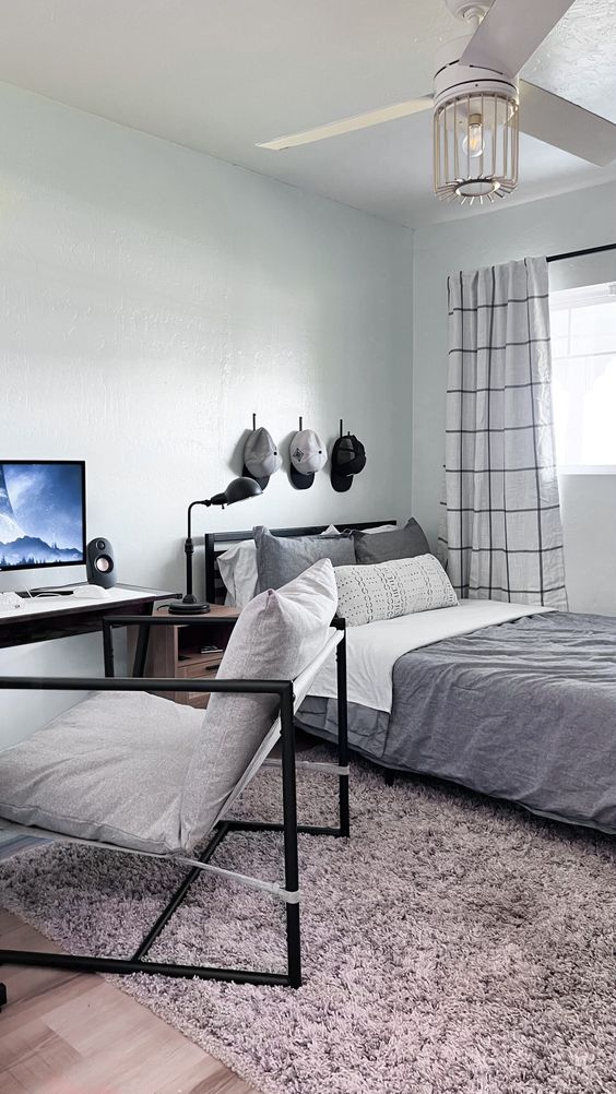 grey room ideas for teenage guy