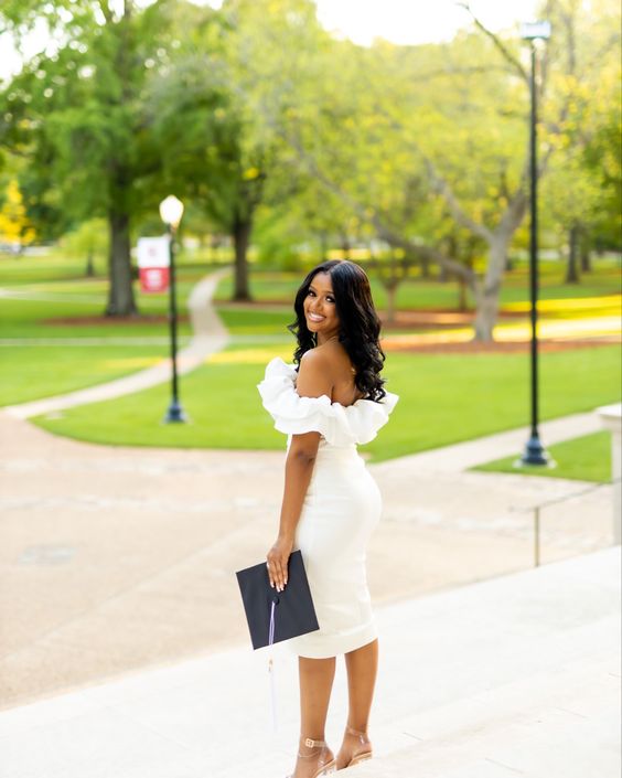 Cool White graduation dress inspiration 