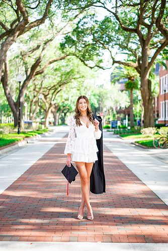 Cute White Graduation outfit ideas 