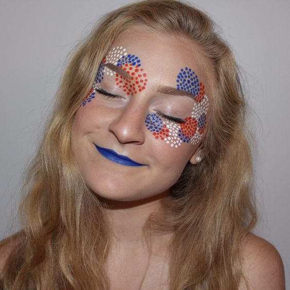 4th of july eyeshadow 