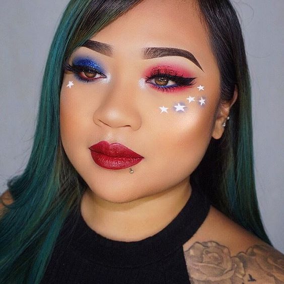 Fourth of july makeup looks 