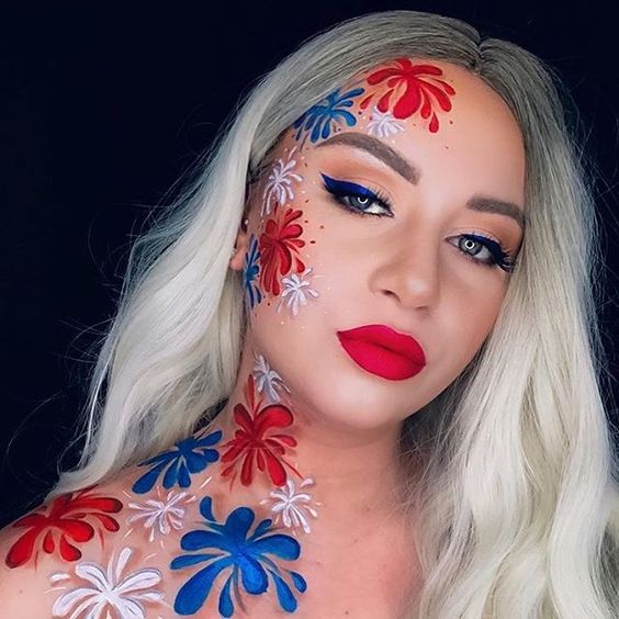 Fourth of july makeup 