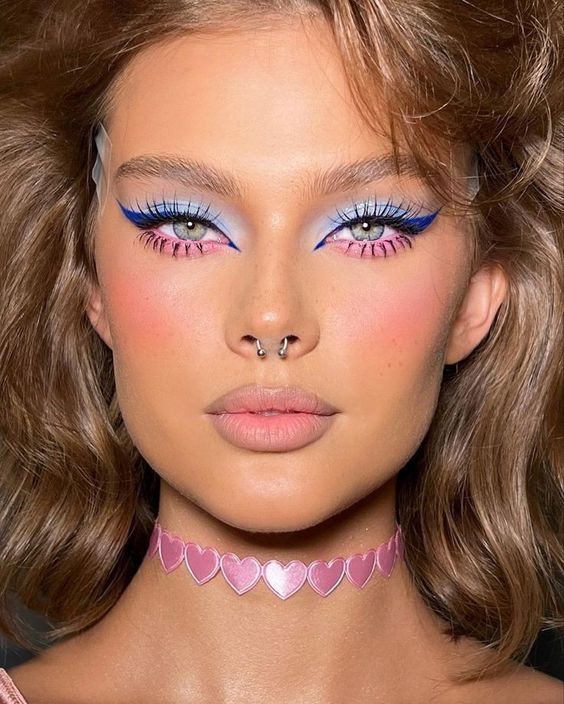 Soft valentine's day face paint 